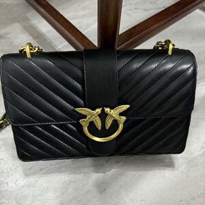 pinko Vintage necklace bag Swallow bag black